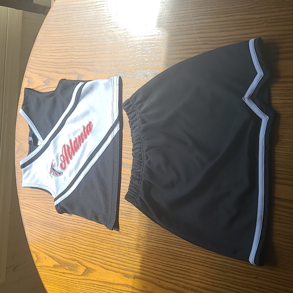 Girls NFL team apparel falcons cheer skirt and top